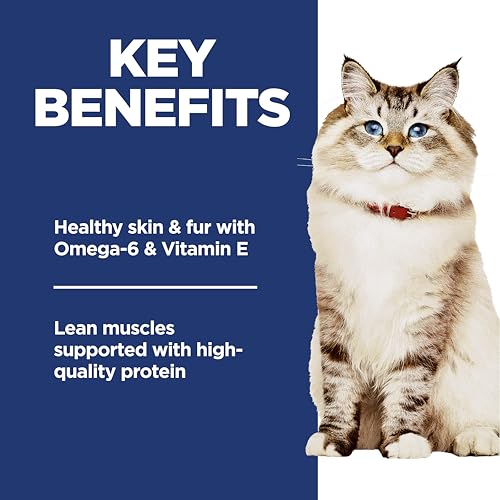 Hill's Science Diet Adult 1-6, Adult 1-6 Premium Nutrition, Dry Cat Food, No Corn, Wheat, Soy Chicken & Brown Rice Recipe, 7 lb Bag