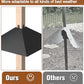 Queension Metal Squirrel Baffle for 4x4 Post, 17 Inch Squirrel Proof Baffles for Bird Feeder Poles, Outdoor Guard for Wooden Pole to Deter Raccoons from Bird Houses, 1 Pack
