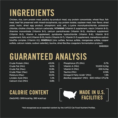 Purina Pro Plan LiveClear Cat Food Weight Management and Cat Allergen Reducer Chicken and Rice Formula - 3.2 lb. Bag
