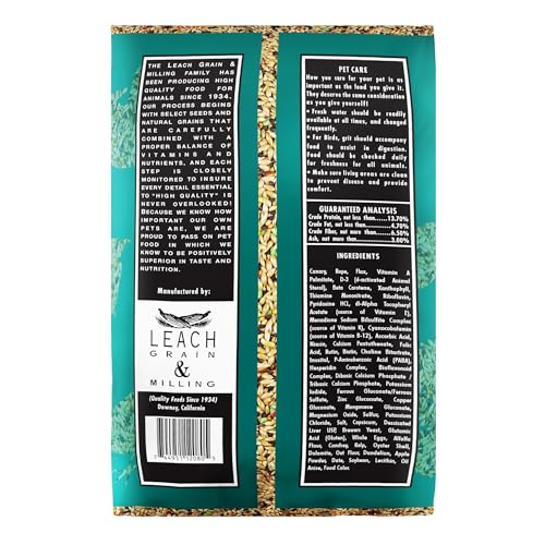 Canary Plus 5 Lbs, Premium Mixed Birdseed, Canary Bird Food with Essential Vitamins and Minerals, Healthy Balanced Nutrition, Supports Daily Energy & Growth, Bird Seed for Pet Birds
