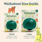 WOOF Walkabout - Enrichment Dog Toys Puzzle and Treat Dispenser - Adjustable Difficulty for Kibble and Treats - Durable Rubber - Easy to Clean - Large