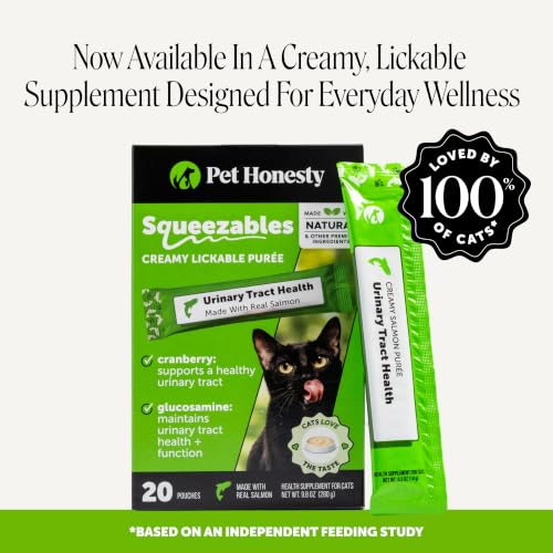 Cat Urinary Tract Health Crunchy & Creamy Chews - Promotes Healthy Digestion & Normal Bladder Function with Cranberry, Antioxidants, & Probiotics