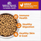 Wellness Complete Health Adult Dry Cat Food for Indoor and Outdoor Cats, Wholesome Grains, Natural, Chicken & Chicken Meal (5 Pound Bag)