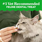 Greenies Cat Treats, Feline Veterinarian-Recommended Adult Natural Dental Treats, Catnip Flavor, 9.75 oz. Tub