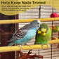 S&X Small Bird Perch Covers, Sand Perch Covers Sandpaper for Budgies, Canaries, Parakeets, Lovebirds and Other Small Birds, 6-Pack