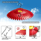 Beserie Squirrel Baffle Hummingbird Feeder Shade Cover Dome Shield Hang from Bird Feeders for Outdoors Squirrel Proof Protect Feed Red Yellow Attract Hummingbirds Moat Proof-14inch(Red)