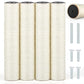 4 PCS M8 Cat Scratching Post Replacement, 15.7 x 3.1 Inch Sisal Pole Cat Tree Replacement Post with Screws, Refill Scratcher Posts for Indoor Kitten Tree Tower Spare Cat Furniture Protector