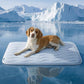 Bedsure Cooling Mat for Large Dogs - Q-Max>0.4 Thin Breathable Cooling Crate Pad Indoor for Pet with Chill Cool Fiber as Cooling Topper，Portable