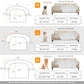 Calming Dog Bed Fluffy Plush Dog Mat for Furniture Protector with Removable Washable Cover for Large Medium Small Dogs and Cats (Large, Light Grey)