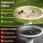 3Pcs Bird Bath Copper Purification Disk 99.99% Pure Copper Water Cleaning Discs 0.6mm Physical Clean Water for All-Season Universal Natural Fit for Outdoor Birdbaths, Bowls, Garden Fountain（Leaf）