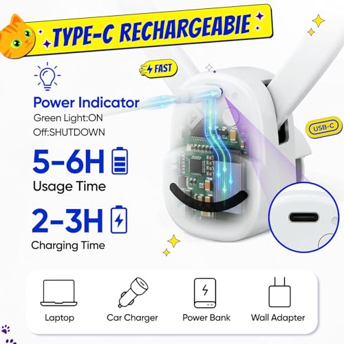 CATPICK Interactive Cat Toys for Indoor Cats - Automatic Flying Bird & Mouse Doorway Hanging Toy, USB Rechargeable Electric Kitten Toy for Hunting Instinct, Enrichment & Exercise, 2 Birds & 1 Mouse