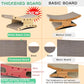 Reversible Cat Scratcher Bed, Large Scratching Board for Indoor Cats - Cardboard Pad & Durable Cat Scratcher Lounge Hammock Furniture, Natural Wood Color