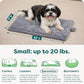FurHaven ThermaNAP Self Warming Cat Mat, Dog Bed for Crates with Self-Warming Technology for Cozy Rest, Fully Machine Washable, Small, Plush Faux Fur, Gray