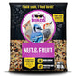 Nut & Fruit Wild Bird Seed – 10 lb. Gourmet Bird Food with Sunflower Hearts, Peanuts, Tree Nuts & Real Fruit – No Corn, Milo or Millet Bird Seed for Outside Feeders