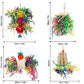 Foraging Toys Parakeet Chewing Hanging Toy Shredded Paper Bird Cage Accessories for Conure Cockatiel Budgies Lovebird Parrotlet