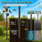 Heavy Duty Bird Feeder Pole - 75" Adjustable Birdhouse Stand Outdoor, Anti-Tip Stakes & Stable Mount for Smart Camera Birdfeeder,Bluebird House, Bird Buddy, Birdfy