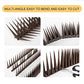 OFFO Bird Spikes Pigeon Outdoor Spikes for Cat Keep Birds Raccoon Woodpecker Away Covers 8 Feet(2.44m), Brown