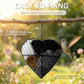 Handmade Fiber Bird Nesting Heart, Nesting Material for Wild Bird, Refillable Nesting Accessories, Hummingbird Nest/House, Outdoor Garden Decortion, Gifts for Bird/Nature Lovers (1pc)