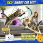 Interactive Cat Toys for Indoor Cats - Automatic Flying Bird Feather Toy, USB Rechargeable Electric Cat Teaser with Sticky Suction Base, Smart Motion Activated Self-Play Enrichment Toy for Bored Cats