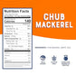 Bumble Bee Chub Mackerel, 15 oz Can (Pack of 12) - Canned Mackerel Fish, High Protein Keto Food, Gluten Free