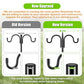 Gtongoko Double Shepherds Hook for Outdoor, 2 Pack 92 Inch Heavy Duty Bird Feeder Pole 3/4 Inch Thick Garden Hooks for Hanging Hummingbird Feeder, Plant Baskets, Solar Light Lanterns