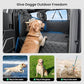 REEVAA Dog Truck Seat Cover for Back Seat, Hard Bottom Dog Hammock for Car, Pet Bed Extender for 2-4 Large Dogs, Waterproof Seat Protector, Universal XL Size Fits for Crew Cab Truck/SUV, Black