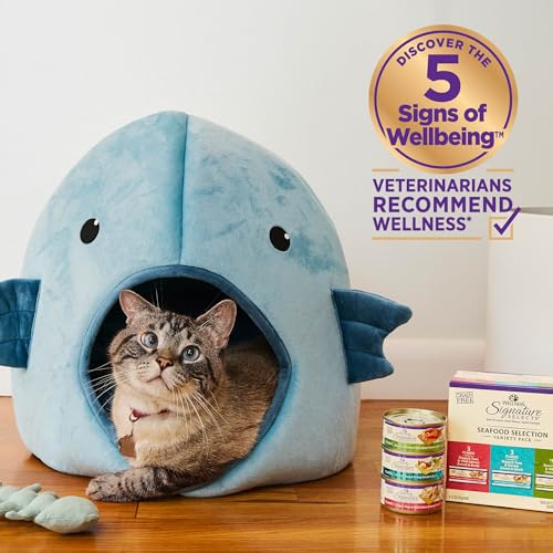 Wellness CORE Signature Selects Flaked Adult Wet Cat Food, Natural, Protein-Rich, Grain Free, 2.8 Ounce, 12 Pack (Skipjack Tuna & Wild Salmon)