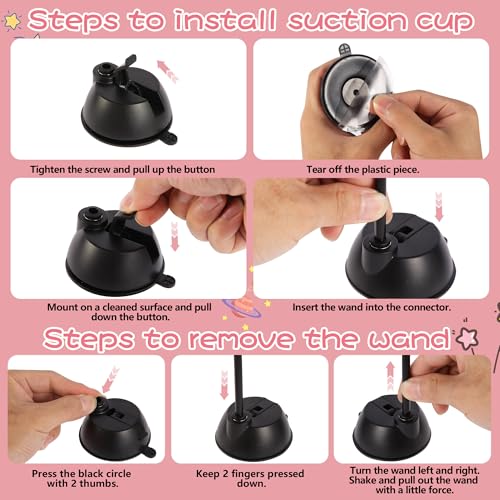 Interactive Bird Simulation Cat Toy Set,Cat Wand Toys,Wand Self-Holding Suction Cups Base,Include Detachable 6 Pcs Replacements Feathers Toys