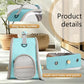 Small Bird Travel Cage Carrier, Portable Parrot Parakeet Carrier with Standing Perch and Comfy Mat, Budgies Carry Transport Bag for Vet Visit Shopping and Outdoor Adventure.