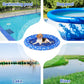 Upgraded Tear-Resistant Dog Pool Float - 25" x 41" Stable Support Inflatable Dogs Floats, Scratch-Proof Oxford Summer Floatie Raft Pool Toy for Small