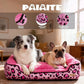 Rectangle Washable Dog Bed for Large, Medium & Small Dogs – Soft Calming Puppy Beds, Durable Warm Pet Sofa with Non-Slip Bottom for Indoor Use.Pink S
