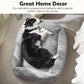 JOEJOY Dog Bed Medium Size Dog, Removable Washable Cover Orthopedic Soft Faux Rabbit Fur Pet Bed, Cute Calming Puppy Bed with Non Skid Bottom