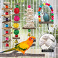 Bird Perch Bird Toys Parakeet Toys,Bird Cage Accessories Wooden Chew Toys Perch Stand for Parrot Conure Cockatiel Lovebird Parrotlet Budgie Finches and Other Small to Medium Sized Birds