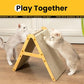 Cat Scratcher Cardboard with Wood Frame, 3-in-1 Vertical & Horizontal Scratching Pad, Reversible Cat Scratch Board, Durable Furniture Protector for Kittens & Small Cats