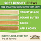 EcoKind Yogurt Dog Chews – Bacon | Dog Treats with Probiotics for Digestive Health, Gut Support & Wellness | Lactose Free, Grain Free, Natural Dog