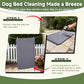 Dog Crate Pad, Double-Sided Waterproof Crate Mat Bed, Outdoor Kennel Mat Pet Sleeping for Medium Large Dogs, Clooling, Waterproof, Wipeable, Anti-Slip, Kennel Pads 35 x 22 Inch, Dark Gray