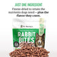 Dr. Harvey's Rabbit Bites Freeze-Dried Raw Dog Treats, Single Ingredient, All-Natural Rabbit Meat Protein for Dogs, Allergen-Free, 7 Ounces (1 Pack)