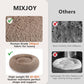 MIXJOY Orthopedic Dog Bed Comfortable Donut Cuddler Round Pet Beds Ultra Soft Washable Dog and Cat Cushion (20''/23''/30'') (23'', Brown)