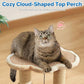 Made4Pets Cat Scratching Post, Cat Self Groomer for Indoor Cats, Cloud Soft Perch for Rest, 17.5" Tall Natural Sisal Scratcher Cat Grooming Interactive Ball Track Toys for Small Cats Kittens