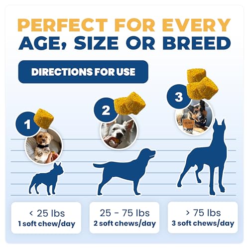 Jope Hip & Joint Supplement for Dogs Large, Medium, Small - Joint Chews w/UC-II® Collagen - Proven Better Than Glucosamine Chondroitin in Canine