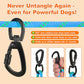 50ft Dog Tie Out Cable, Dog Leash, Long Leash for Dogs Outside, Lead for Camping, Tether for Yard, Line (Blue)