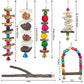 Bird Perch Bird Toys Parakeet Toys,Bird Cage Accessories Wooden Chew Toys Perch Stand for Parrot Conure Cockatiel Lovebird Parrotlet Budgie Finches and Other Small to Medium Sized Birds