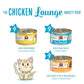 Weruva Wet Cat Food, The Chicken Lounge Paté Variety Pack, 3oz Can, Pack of 12