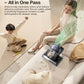 Mattress Vacuum Cleaner with 275nm UV-C Light & 149℉ Heat, 16Kpa Powerful Suction Bed Vacuum for Pet Hair & Dander, Smart Dust Sensor, Anion
