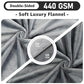 LOOBANI Waterproof Blanket for Bed: Reversible Soft Flannel Twin Bed Blanket 60" x 80", Leakproof Throw Spill-Proof Dog Pet Blanket for Couch, Sofa Protect, Movie Time, Camping, Travel, Grey