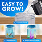National Geographic Underwater Crystal Growing Aquarium Science Kit – Grow 8 Colorful Crystals Underwater | 360-Degree Secure Viewing Canister