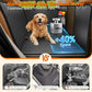 URPOWER PU Leather Backseat Extender for Dogs, Hard Bottom Dog Car Seat Cover for Back Seat, Waterproof Dog Car Hammock Anti-Scratch Pet Rear Seat Protector Travel Bed for Car, SUV, and Small Truck