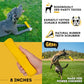 Indestructible Stick Dog Toy - Lifetime Replacement - Durable Chew Toy for Aggressive Chewers - Safe Non-Toxic Natural Rubber - Chew Tug & Fetch