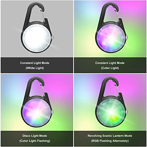 Dog Collar Light, 4 Modes Dog Lights for Night Walking, Rechargeable LED Pet Collar Light for Nighttime Clip on, IP68 Waterproof Pet Walking Accessories-2 Pack(Black)