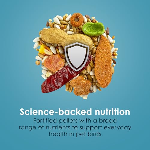 Kaytee Forti-Diet Pro Health+Safflower Nourish+Protect Parrot Food, Supports Breeding and Molting, Nutrition Backed by Science, Digestive and Brain Health, 4 pounds
